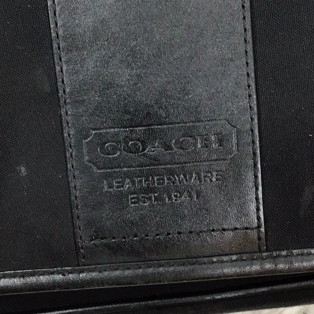 Coach Transatlantic canvas and leather messenger bag